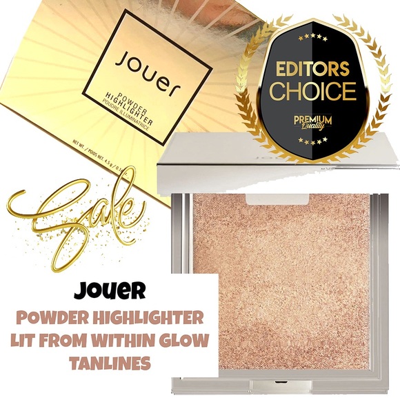 BUNDLE Jouer Powder Highlighter Compact TANLINES REALHER WOMEN RULE THE WORLD - Picture 3 of 9